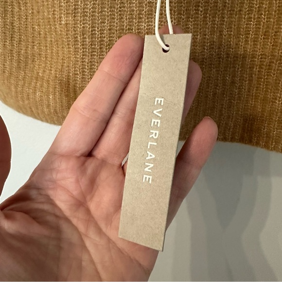 Everlane Women’s Camel Tan Wool Blend The Cozy Stretch Cropped Tank Sz S NWT - Picture 5 of 7